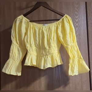 WAYF Smock Crop Top Size Medium